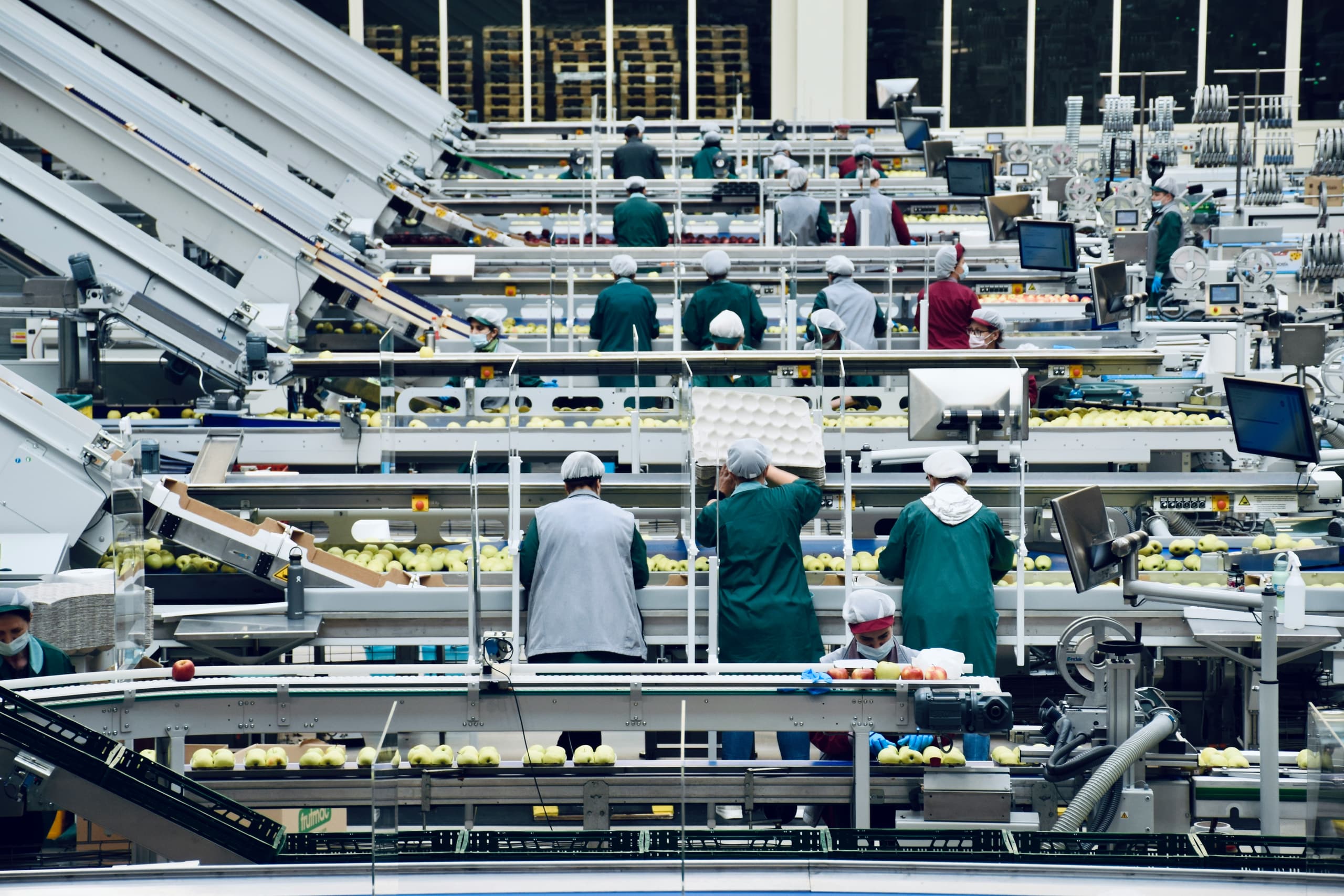 Línea de producción en una fábrica
